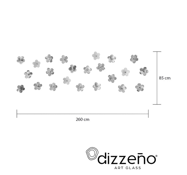 SET FLORES 23 PZ CROMO - HUESO - AVEJENTADO