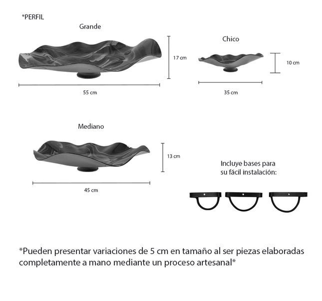 JGO PLATÓN ONDULADO GRIS CEMENTO