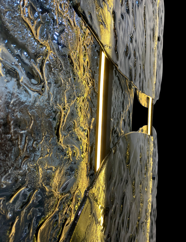 ESCULTURA FORMOTTI DOBLE NEGRO HUMO C/LUZ