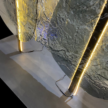 ESCULTURA FORMOTTI DOBLE NEGRO HUMO C/LUZ