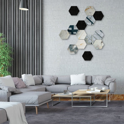 SET ESPEJOS HEXÁGONOS 14 PZAS CON BASE DE PAROTA