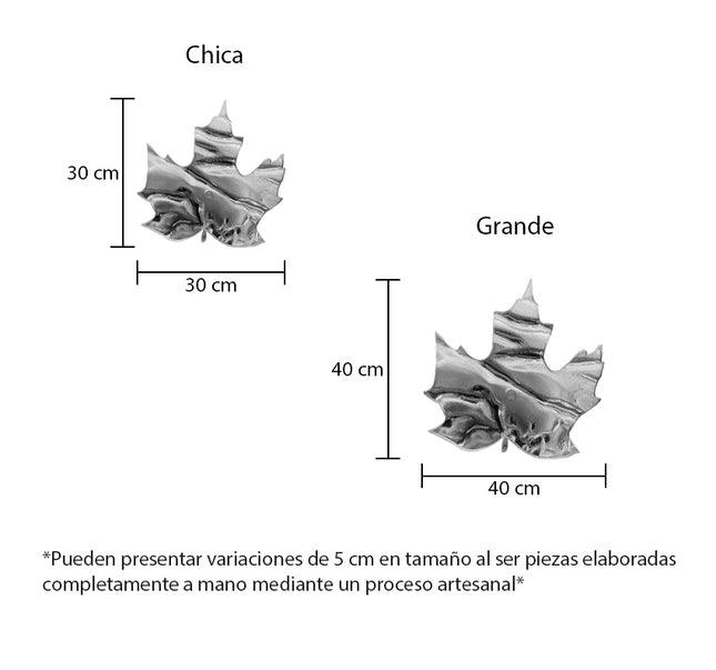 SET HOJAS MAPLE 7 PZAS