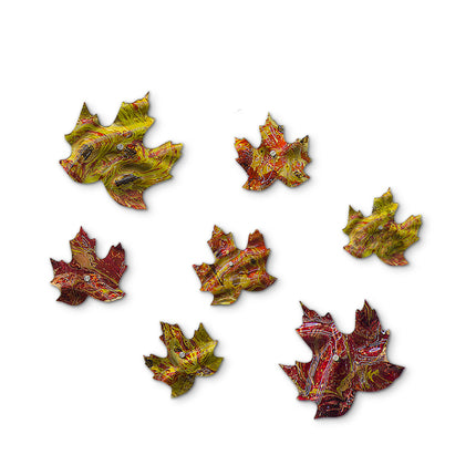 SET HOJAS MAPLE 7 PZAS