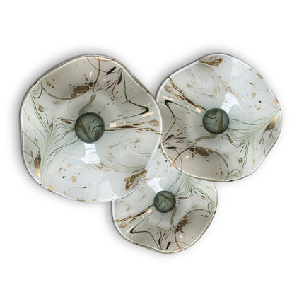 JGO PLATÓN ONDULADO HUESO DUARTE CON VERDE