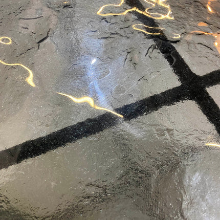 SET MESAS DE CENTRO DE METAL "BÉLGICA TERMOFORMADAS" 2 PZAS NEGRO HUMO