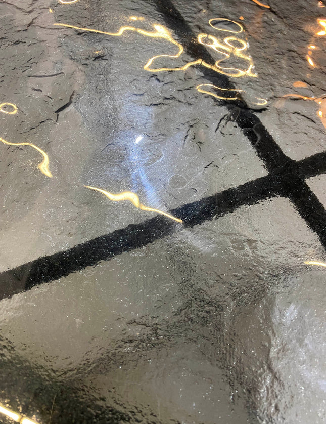 SET MESAS DE CENTRO DE METAL "BÉLGICA TERMOFORMADAS" 2 PZAS NEGRO HUMO