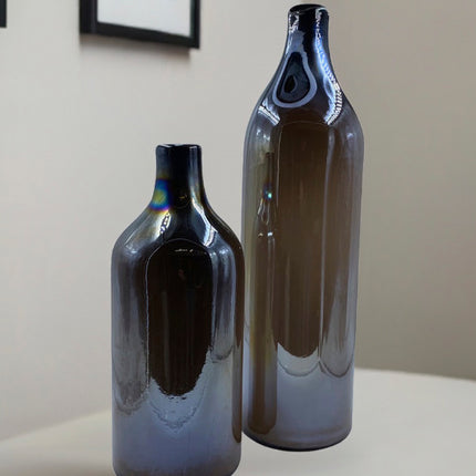 JGO JARRÓN INDONESIA 2 PZAS CHOCOLATE CORAL