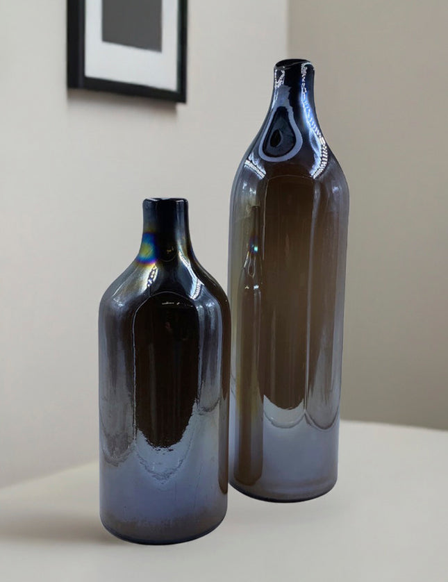 JGO JARRÓN INDONESIA 2 PZAS CHOCOLATE CORAL