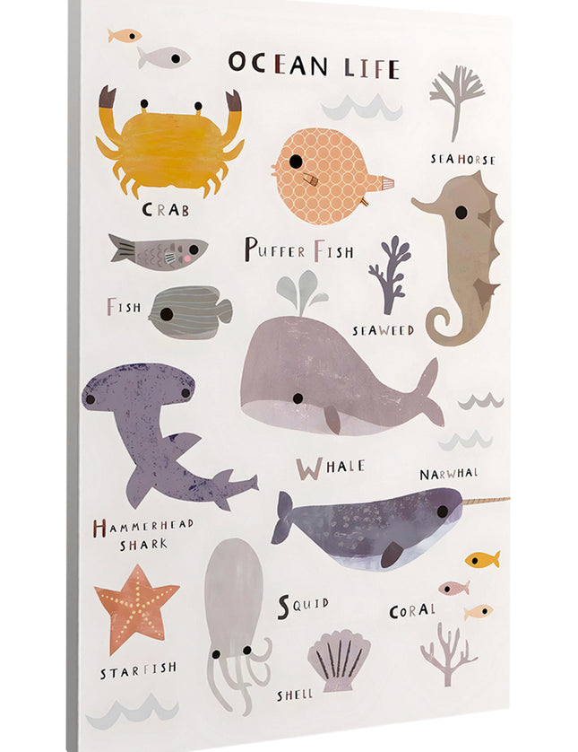 CUADRO INSIDE THE OCEAN - 86 X 56 CM