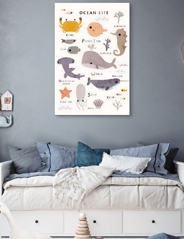 CUADRO INSIDE THE OCEAN - 86 X 56 CM