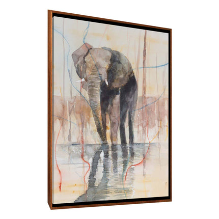 CUADRO WATERCOLOR ELEPHANT - 166 X 126 CM