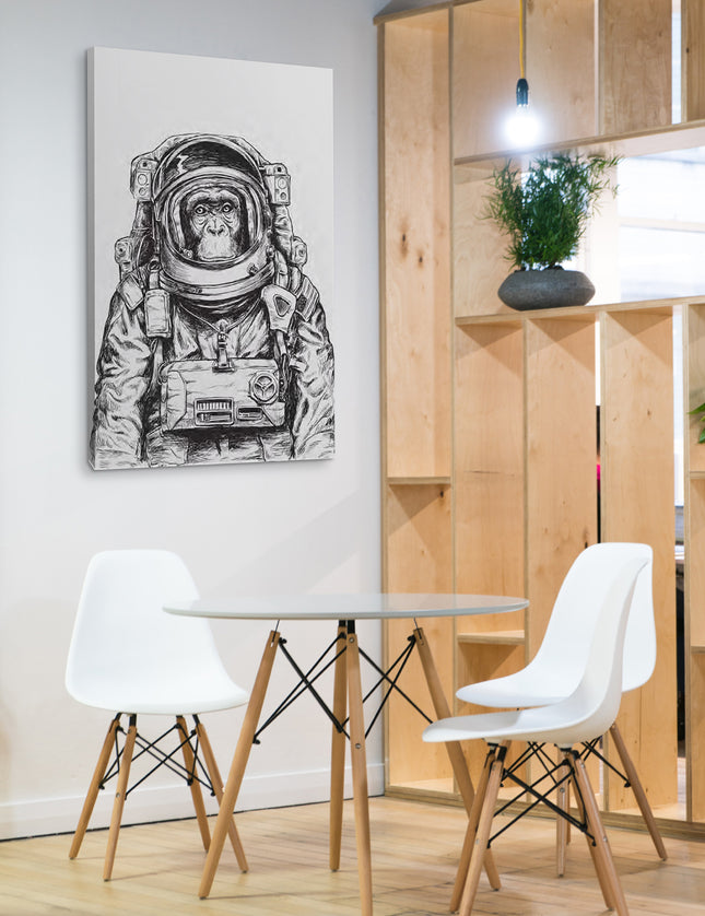 CUADRO MONO ASTRONAUTA - 126 X 86 CM