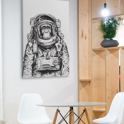 CUADRO MONO ASTRONAUTA - 126 X 86 CM