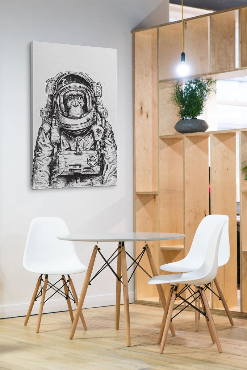 CUADRO MONO ASTRONAUTA - 126 X 86 CM