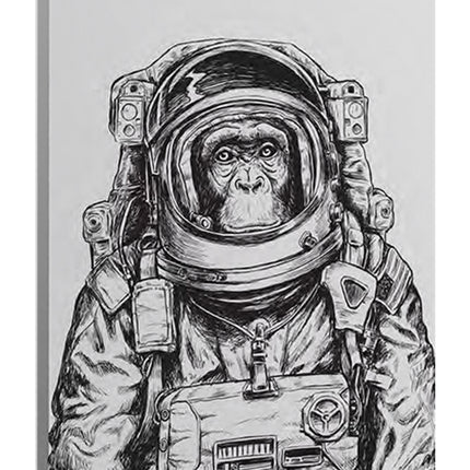 CUADRO MONO ASTRONAUTA - 126 X 86 CM