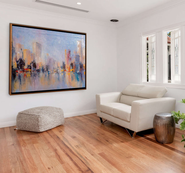 CUADRO OIL CITY PAINTING - 166 X 126 CM