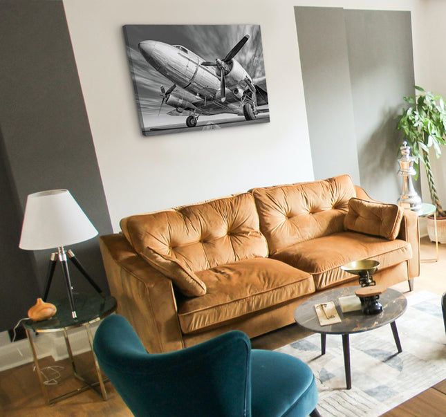 CUADRO VINTAGE PLANE - 86 X 56 CM