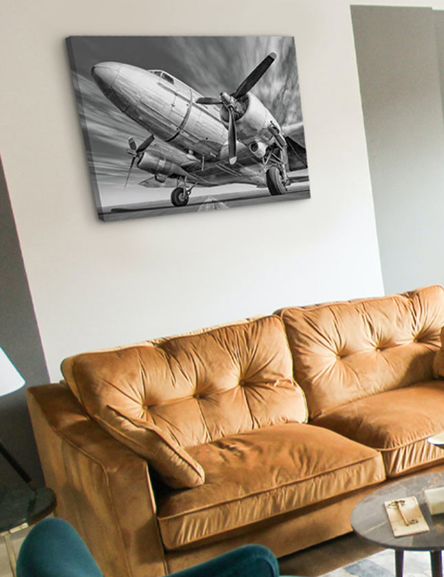 CUADRO VINTAGE PLANE - 86 X 56 CM