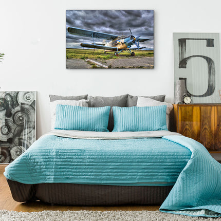 CUADRO BLUE PLANE - 86 X 56 CM
