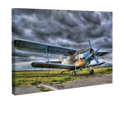 CUADRO BLUE PLANE - 86 X 56 CM