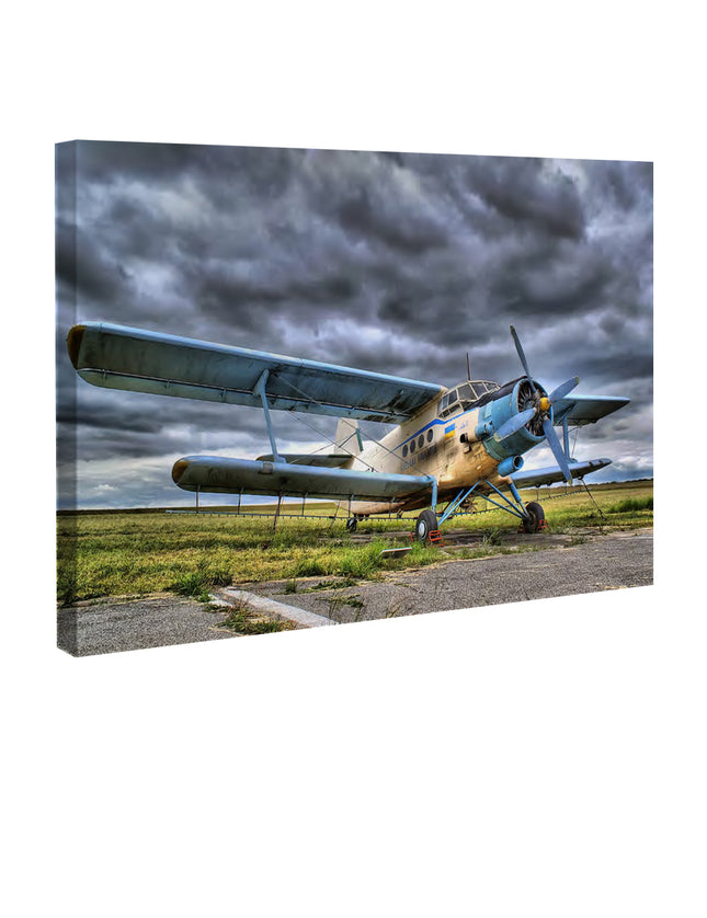 CUADRO BLUE PLANE - 86 X 56 CM