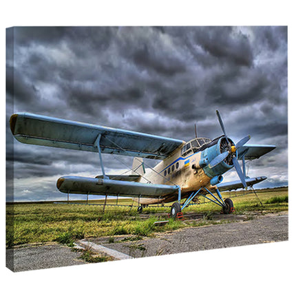 CUADRO BLUE PLANE - 86 X 56 CM