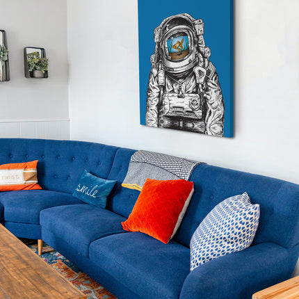 CUADRO PEZ ASTRONAUTA - 86 X .56 M