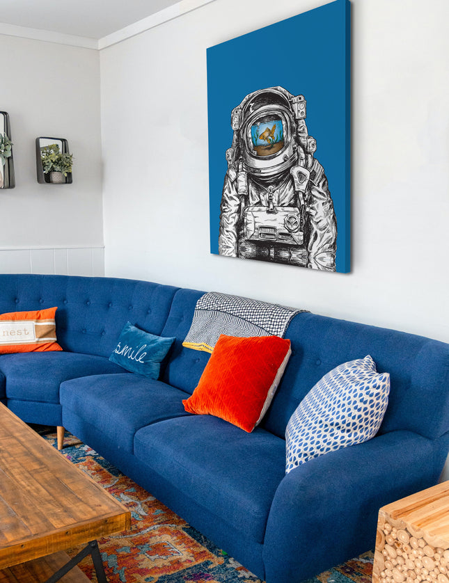 CUADRO PEZ ASTRONAUTA - 86 X .56 M