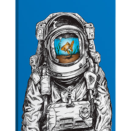 CUADRO PEZ ASTRONAUTA - 86 X .56 M