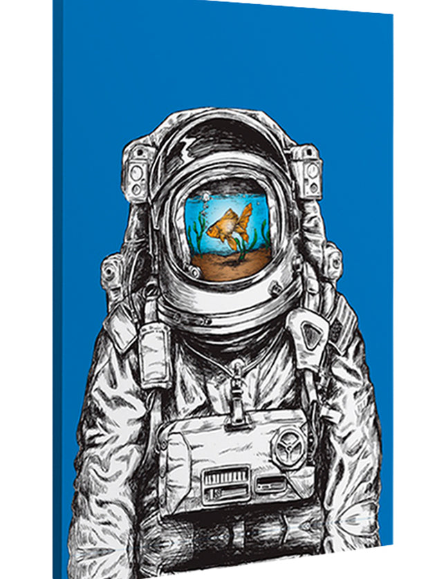 CUADRO PEZ ASTRONAUTA - 86 X .56 M