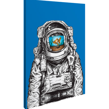 CUADRO PEZ ASTRONAUTA - 86 X .56 M