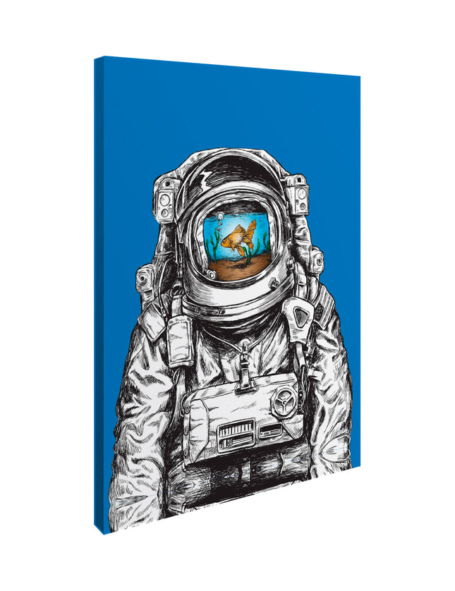 CUADRO PEZ ASTRONAUTA - 86 X .56 M