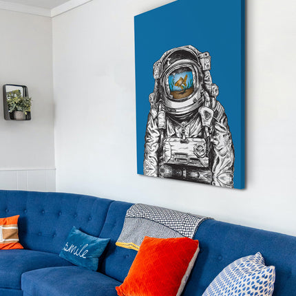 CUADRO PEZ ASTRONAUTA - 86 X .56 M