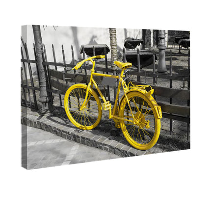 CUADRO BICI GIALLA - 126 X 86 CM