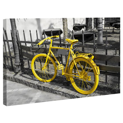 CUADRO BICI GIALLA - 126 X 86 CM
