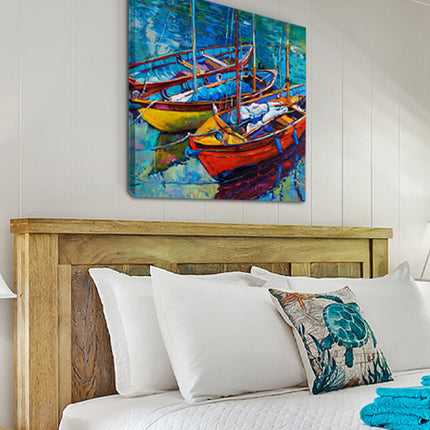 CUADRO BARCHE A OLIO - 56 X 56 CM