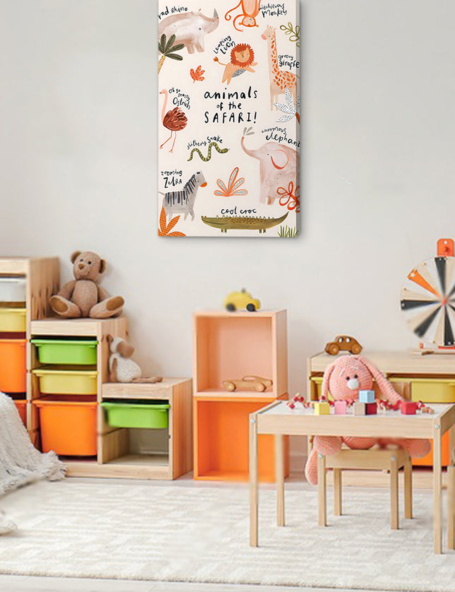 SAFARI ANIMALS - 86 X 56 CM