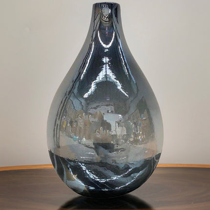 JARRÓN LIVIER AZUL PETRÓLEO LUSTRE