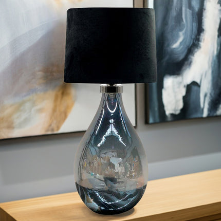 LÁMPARA LIVIER AZUL PETRÓLEO LUSTRE