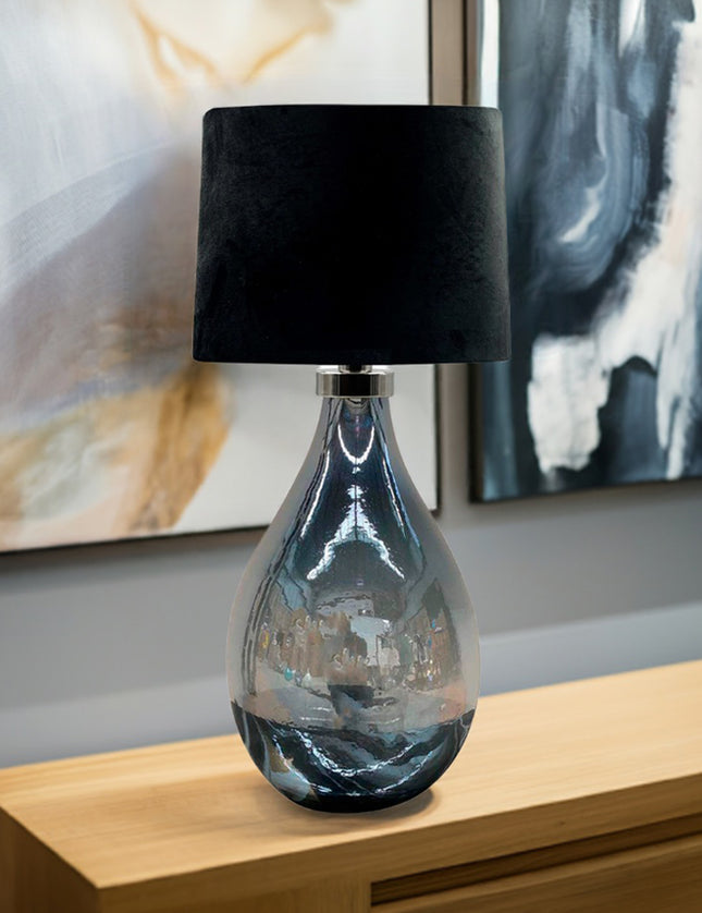 LÁMPARA LIVIER AZUL PETRÓLEO LUSTRE