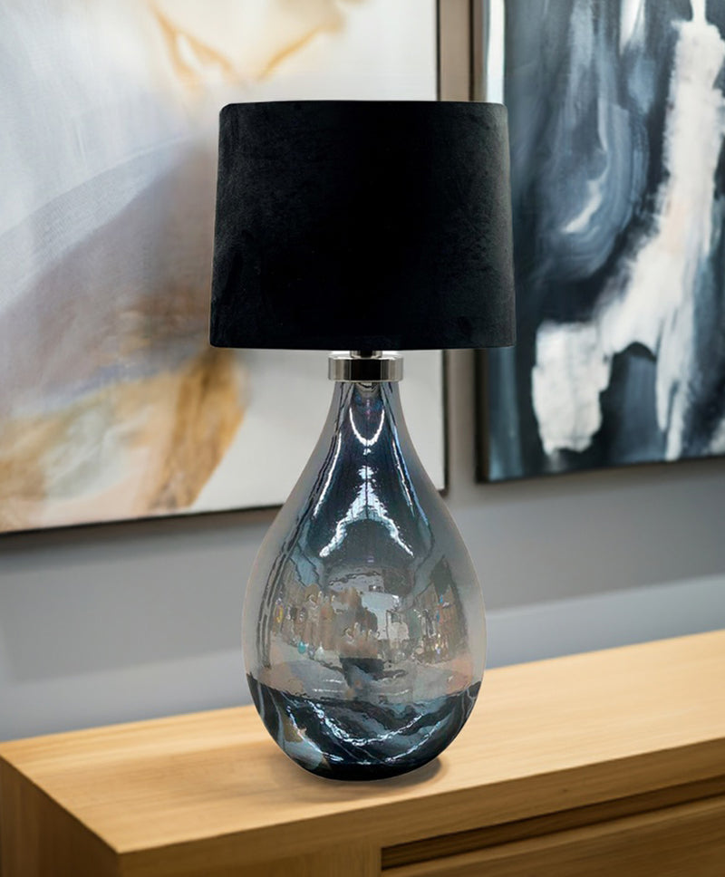 LÁMPARA LIVIER AZUL PETRÓLEO LUSTRE