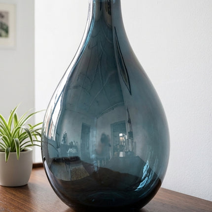 JARRÓN LIVIER AZUL PETRÓLEO LUSTRE