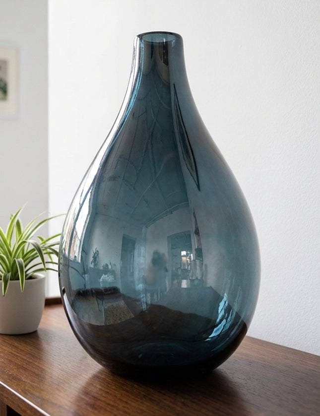 JARRÓN LIVIER AZUL PETRÓLEO LUSTRE