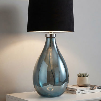LÁMPARA LIVIER AZUL PETRÓLEO LUSTRE