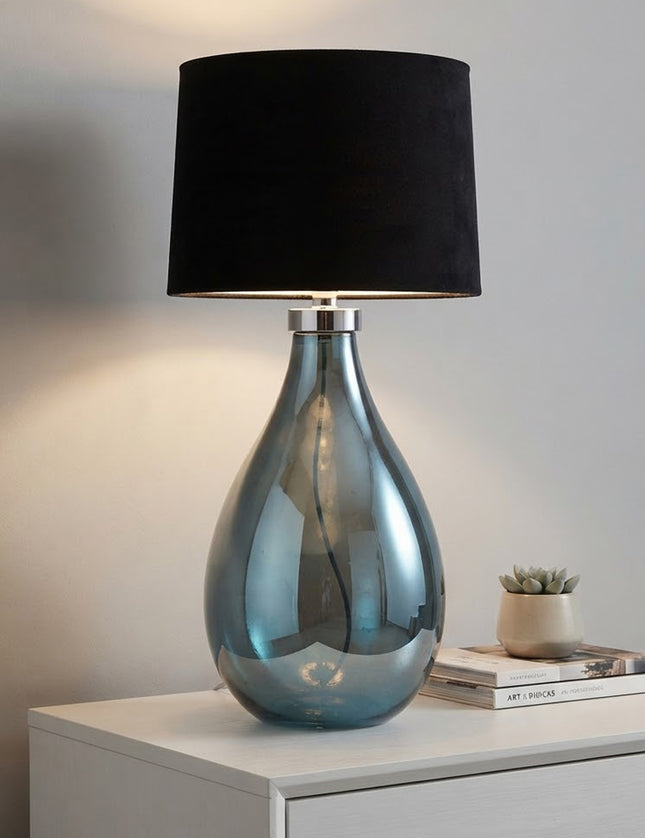 LÁMPARA LIVIER AZUL PETRÓLEO LUSTRE