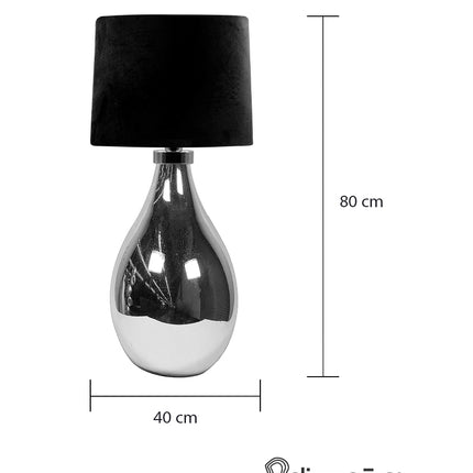 LÁMPARA LIVIER AZUL PETRÓLEO LUSTRE