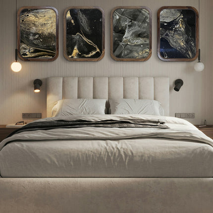 SET MARCOS LUCCA ARK NOCHE PLATEADA CON ORO