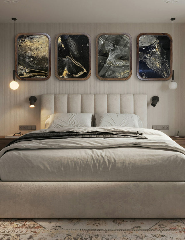 SET MARCOS LUCCA ARK NOCHE PLATEADA CON ORO