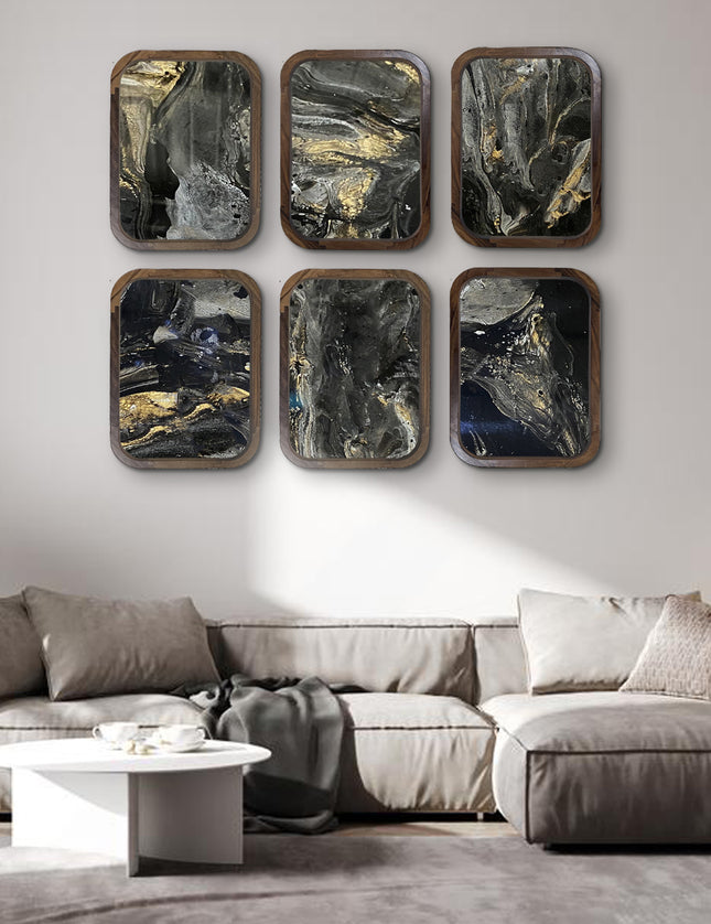 SET MARCOS LUCCA ARK NOCHE PLATEADA CON ORO