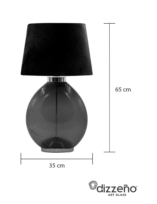 LÁMPARA LUNA NEGRO HUMO